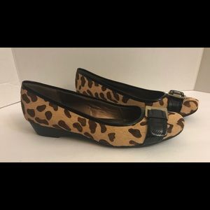 Bandolino Animal Print Leather Shoes- Ladies SZ 10